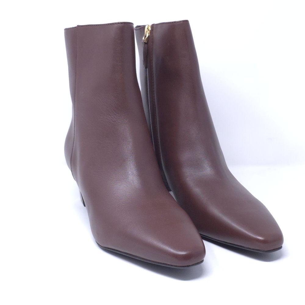 LAUREN Ralph Lauren Ankle Boots Willa Dark Mahogany 9.5 Medium - Picture 2 of 10